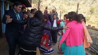 Garhwali marriage dance3 2019  gadwali pahadi dhol damo dance [upl. by Cully]