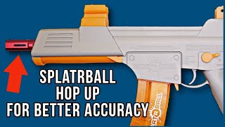 How to add a HOP UP MOD to Splatrball SRB400 Gel Blaster to improve accuracy  SplatRBall Upgrade [upl. by Leunamme]