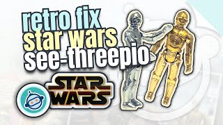 C3PO Vintage Star Wars Gold Chrome Restoration  Retro Fix Restoration [upl. by Faun646]