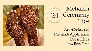 Mehandi Ceremony Tips  Artist selection Dress ideas dark mehandi tips jewellery tips [upl. by Ebbie810]