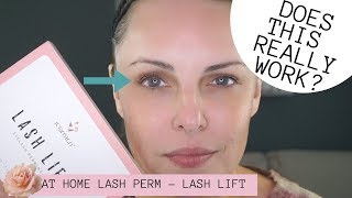 AT HOME LASH LIFT  LASH PERM  Does It Really Work [upl. by Ahsiya943]