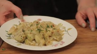 Sauteed Artichokes With White Wine  Using Artichokes [upl. by Nrubliw]