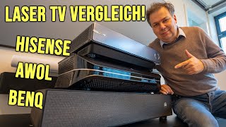 Exklusiver RGB Laser TV Vergleich Awol LTV3000 vs BenQ V5000i vs Hisense PX2 Pro [upl. by Eriuqs]