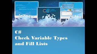 C  Check Variable Types and Fill Lists [upl. by Mir]