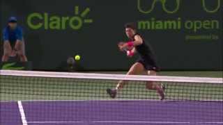 2015 Miami Open  WTA Best Shots [upl. by Llydnek300]