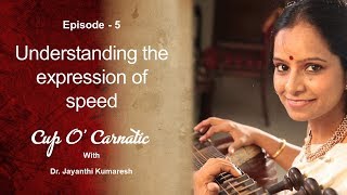 Dr Jayanthi Kumaresh  Cup O Carnatic  Episode 5  Understanding the expression of speed [upl. by Asreht]