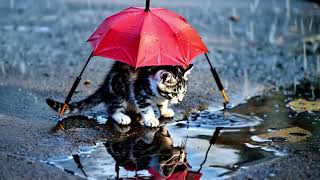 Rainy Day Serenity  Heartfelt Moments of Cats and Kittens Sheltered  Safe in the Rain [upl. by Lucretia]