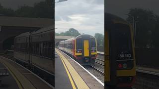 Train at Alfreton 4824 158852 SheffieldNorwich [upl. by Malkin118]