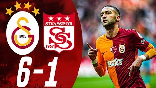 Galatasaray 61 Sivasspor  Maç Özeti  Önemli Kareler [upl. by Llenaej]