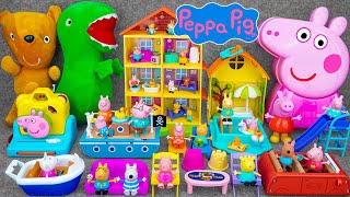 93 Minutes Satisfying with Unboxing Cute Peppa Pig House Playset Toys Collection ASMR  Review Toys [upl. by Ahsitam352]