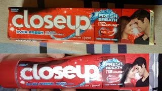 Closeup Red Hot Toothpaste Unboxing [upl. by Nylinej]