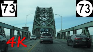 ⁴ᴷ TaconyPalmyra Bridge westbound 4K VIDEO [upl. by Phila]