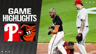 Phillies vs Orioles Game Highlights 61424  MLB Highlights [upl. by Aurthur149]