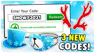 2021 ALL 3 NEW ROBLOX PROMO CODES DECEMBER WORKING [upl. by Jamill222]