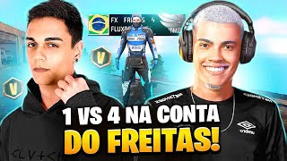 ENTREI NA CONTA DO FREITAS E JOGUEI UM SOLO VS SQUAD INSANO  FREE FIRE [upl. by Blatman]