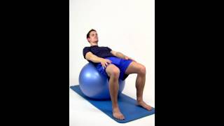 EXERCISE BALL  CURL UPS LEVEL 1 hep2go [upl. by Ibbetson956]