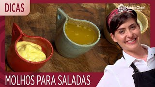 MOLHOS PARA SALADA com Izabel  DICAS MASTERCHEF [upl. by Adnorhs]