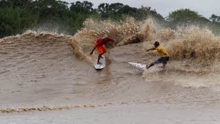 13º Campeonato Brasileiro de Surf na Pororoca e 3º de Bodyboard Fem 2013  Rio Araguari [upl. by Nohtiek]