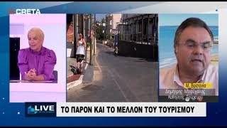 Dimitrios Buhalis Interview Antigoni Andreaki 080920 on CRETA TV  Tourism and COVID19 [upl. by Meara]