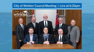 November 12 2024 City of Winkler Council Meeting [upl. by Ursola]