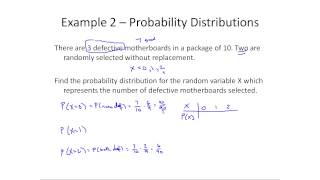 Probability Distributions for Discrete Random Variables  Example [upl. by Gnof]