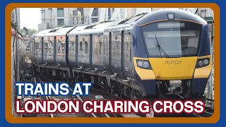 Trains at London Charing Cross railway station 29082023 [upl. by Sauer]