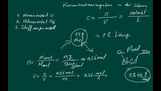 Stöchiometrie Konzentrationsangaben [upl. by Anilec8]