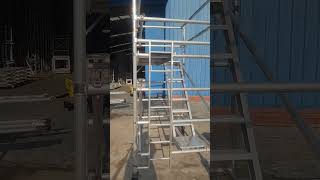 Mobile Double Width Scaffold With Stair [upl. by Rediah]