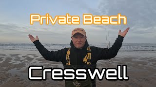 Northumberland  Private Beach  Cresswell  Cod Fishing [upl. by Akinehc]