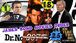 James Bond Movies Order  James Bond Universe [upl. by Elenahc109]