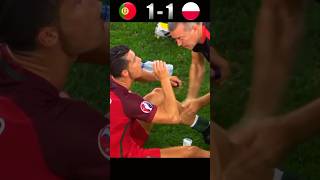 Portugal vs Poland UEFA Euro 2016 Highlights shorts football ronaldo [upl. by Gluck]