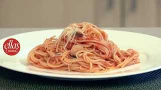 Ellaspa Cocina  Spaguetti con salsa pomodoro [upl. by Normak963]