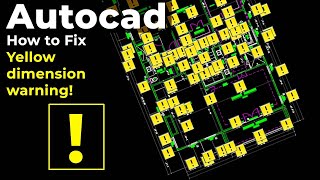 Autocad Dimension Problem   How to hide Reassociate Alert Box [upl. by Nations]