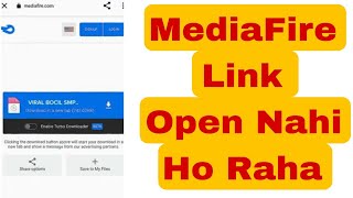 Mediafire link not working amp opening problem  Mediafire link open nahi ho raha hai [upl. by Stav]