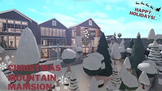 Bloxburg Christmas Mountain Mansion  Tour  Layout [upl. by Royo238]