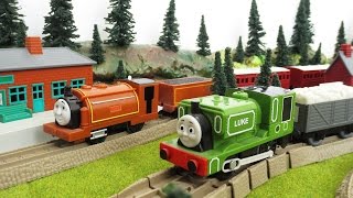 Luke and Duke  Trackmaster toy trains from Thomas amp Friends [upl. by Anaile636]