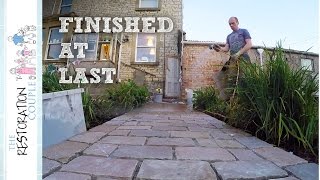 Finishing the Sandstone Path  Steps and Pointing [upl. by Rolyt]