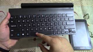 Logitech tablet keyboard for windows and android Arabic review [upl. by Nnaeel]