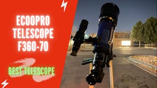 ECOOPRO 70mm Refractor Telescope Review  ECOOPRO Telescope F36070 Manual Unboxing [upl. by Octave]