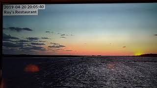 Steinhatchee FL web cam from Roys Restaurant Passover 42019 [upl. by Sivat]