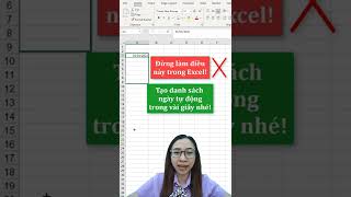 Tự động điền ngày tháng năm trong excel siêu nhanh bằng fill  Nguyễn Thị Hường [upl. by Dolphin]