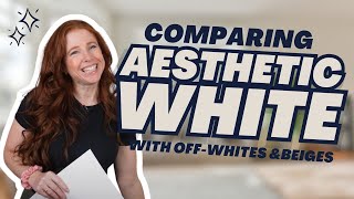 Comparing AESTHETIC WHITE to Similar Paint Colors [upl. by Melonie]