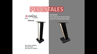 Pedestales para bookshelfs de CRINO AUDIOPHILE [upl. by Sisxela]