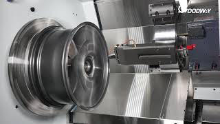 GOODWAY GA3300W24 Wheel Machining [upl. by Enrev83]