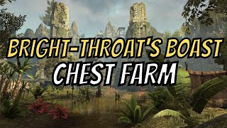 ESO  How to Farm DeadWaters Guile amp BrightThroats Roast  15 Chests in 7 Minutes [upl. by Nodnelg602]