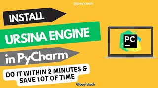 How to install Ursina engine in Pycharm python [upl. by Oaoj]