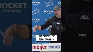 Dan Campbell on the Lions signing Jamal Adams [upl. by Nibroc]