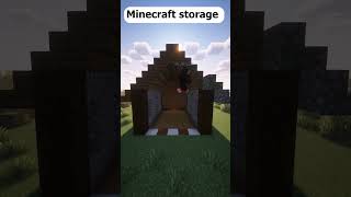 Minecraft storage minecraftbuilding simplebuild minecraftbuildingtutorial minecrafttutorial [upl. by Eenolem]