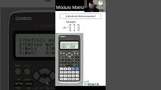 Cálculo de determinantes  Calculadora Casio fx570 LA X [upl. by Ahsieka]