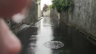 madeira toboggan run in the rain different experience [upl. by Nevuer]